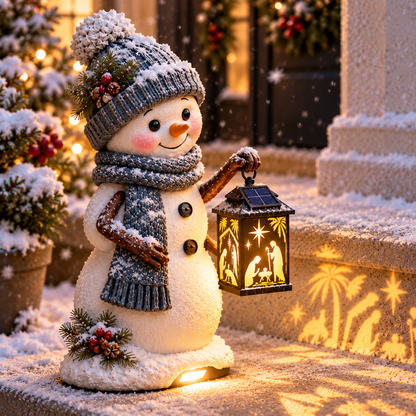 🌟Last day Promotion 🔥-🕯️ Solar Christmas Light with Holy Family Projection 🎄