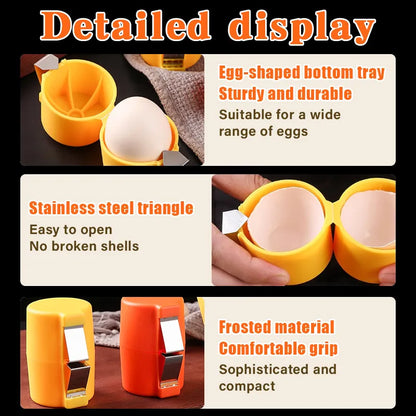 🍳Efficient Egg Cracking Tool, Handy Egg Separator🥘