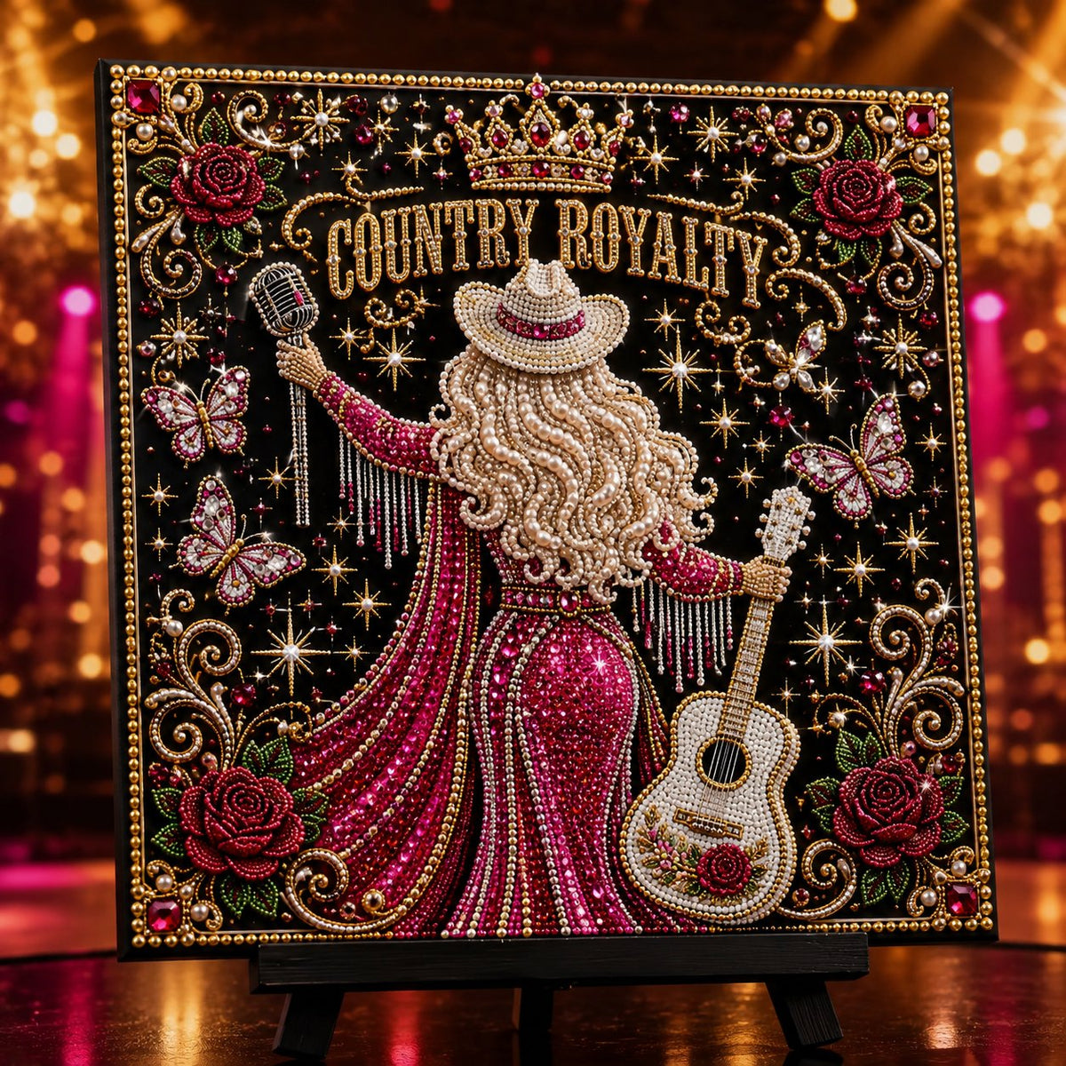 🔥Limited Stock 49% OFF🎤 Premium 3D Pearl Dolly Country Music Tribute Art Kit💎✨