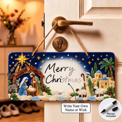 🎄 Beginner-Friendly DIY Sea Glass Christmas Hanging Sign Kit | 8 Festive Designs with Handwritten Personalization ✍️