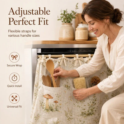 🔥LAST DAY 50% OFF - 🎃Oven Skirt Curtain with Pockets🍄