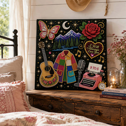 🔥Limited Stock 49% OFF🎤 Premium 3D Pearl Dolly Country Music Tribute Art Kit💎✨