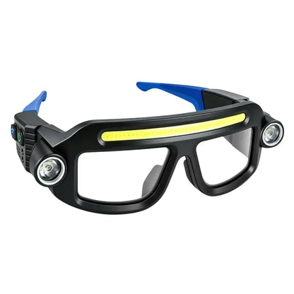 Rechargeable LED Headlamp Glasses – Hands-Free Work Light for Car Repair, DIY & Camping