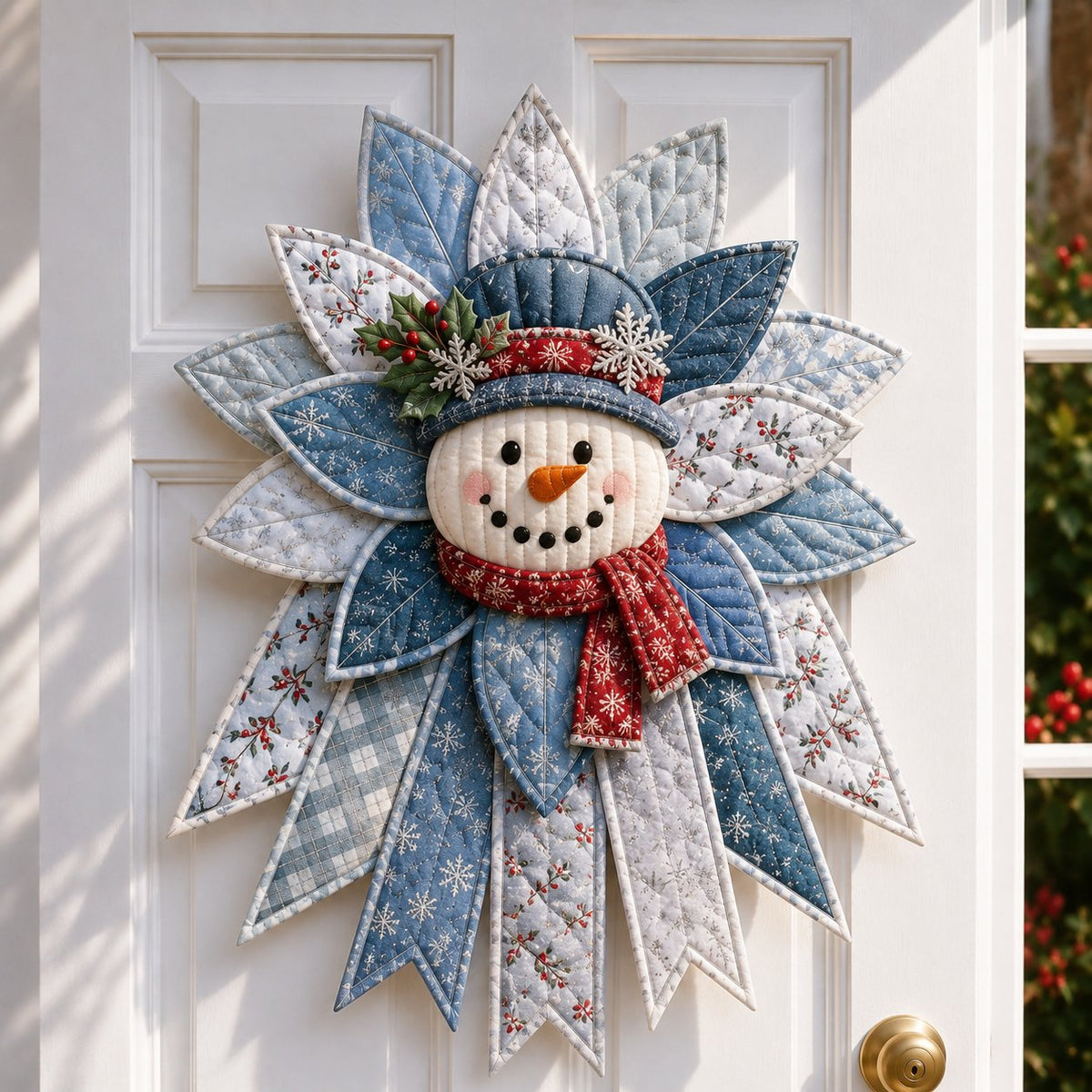 🎄 50% OFF Holiday Special – DIY Quilted Christmas Door Hanging Sewing Kit ✨