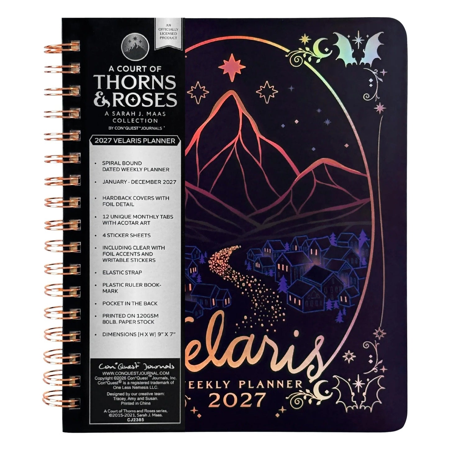 🔥HOT SALE 49% OFF🌙 A Court of Thorns and Roses: Velaris 2027 Weekly Planner ✨ Officially Licensed Fantasy Organizer