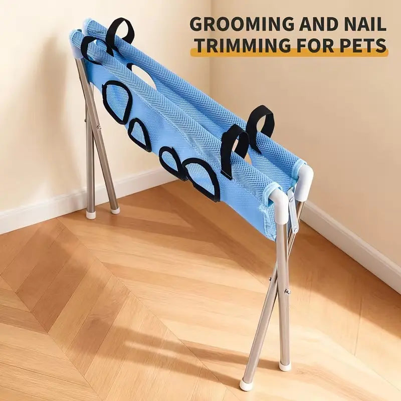 🐱🐶Multi-Functional Pet Grooming Hammock with Bath Support Rack for Cat & Dog Care