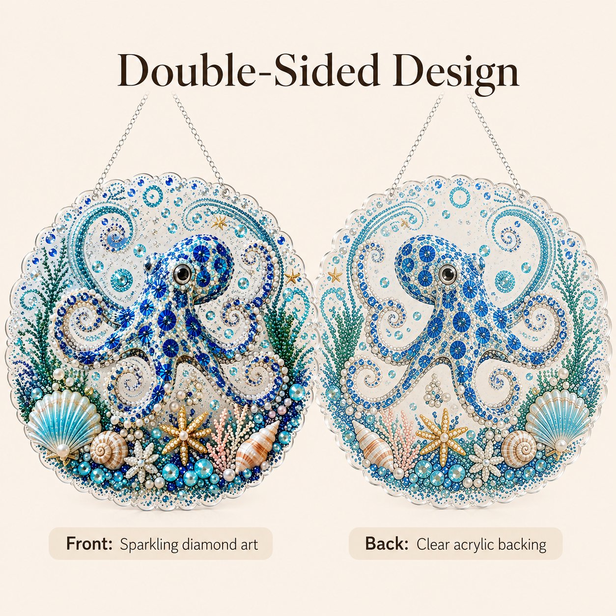 🔥 Last Day 49% OFF - 🌊🎁Ocean Pearl Art DIY Hanging Ornament Kit