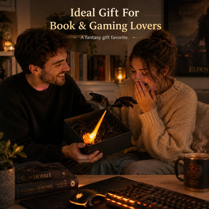 🔥LAST DAY 49% OFF - Dragon Flame Shelf Guardian Ornament📚🎁