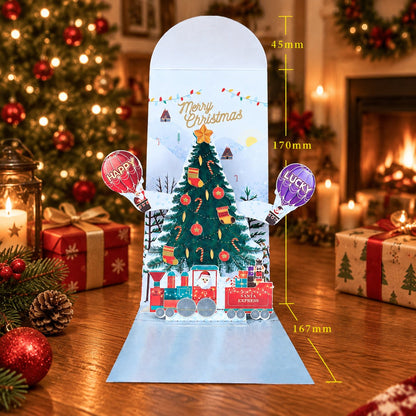 🎁3D Christmas Money Gift Card （Two types, ten-pack）
