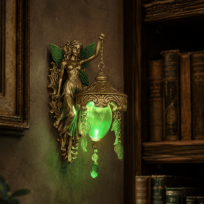 ⏳HOT SALE 62% OFF!!🌊Antique Gold Coastal Mermaid Wall Light 🧜‍♀️✨  Hand-Painted Vintage Sconce for Indoors & Covered Outdoor Spaces 🏡🌊