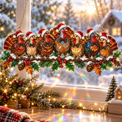 🎄 Winter Wonderland Suncatchers– 11 Festive Stained-Glass Style Designs