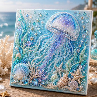 🌊Ocean Pearl Art DIY Kit Relaxing Coastal Craft Creative Handmade Home Decor✨