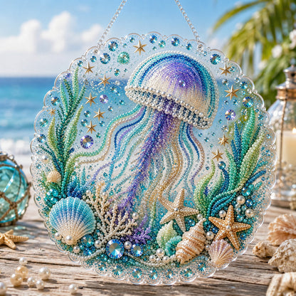 🔥 Last Day 49% OFF - 🌊🎁Ocean Pearl Art DIY Hanging Ornament Kit