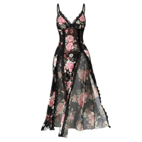 Black floral