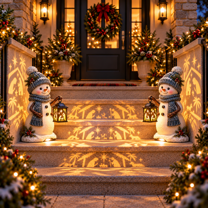 🌟Last day Promotion 🔥-🕯️ Solar Christmas Light with Holy Family Projection 🎄