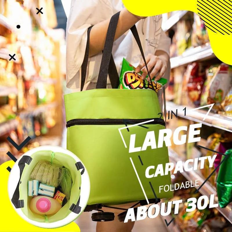 🔥HOT SALE 50% OFF - Foldable 2-in-1 Shopping Bag
