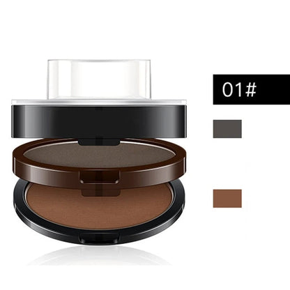💄 Adjustable Eyebrow Stamp – Bi-Tone Powder – Waterproof & 24-Hour Wear for Makeup