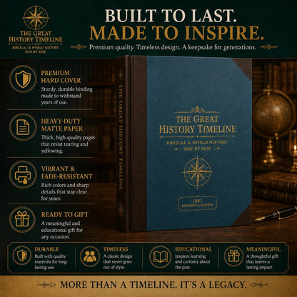 🔥📜 SPECIAL OFFER | Synchronological History Chart – 6,000 Years of Biblical & World Events in One Fold-Out Timeline with a Brand-New Cover Design