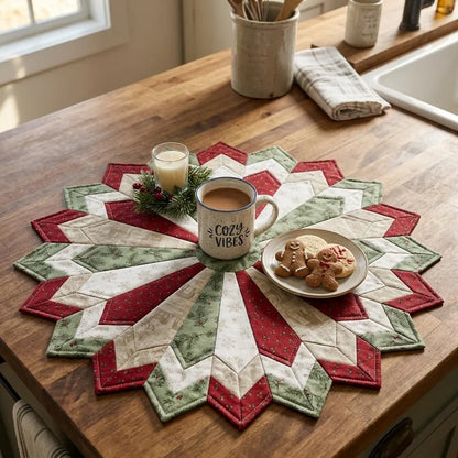 🎄✨Holiday Star Table Topper Quilting Template Set