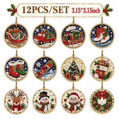 🎄🎉Christmas DIY Diamond Painting Ornaments Kit