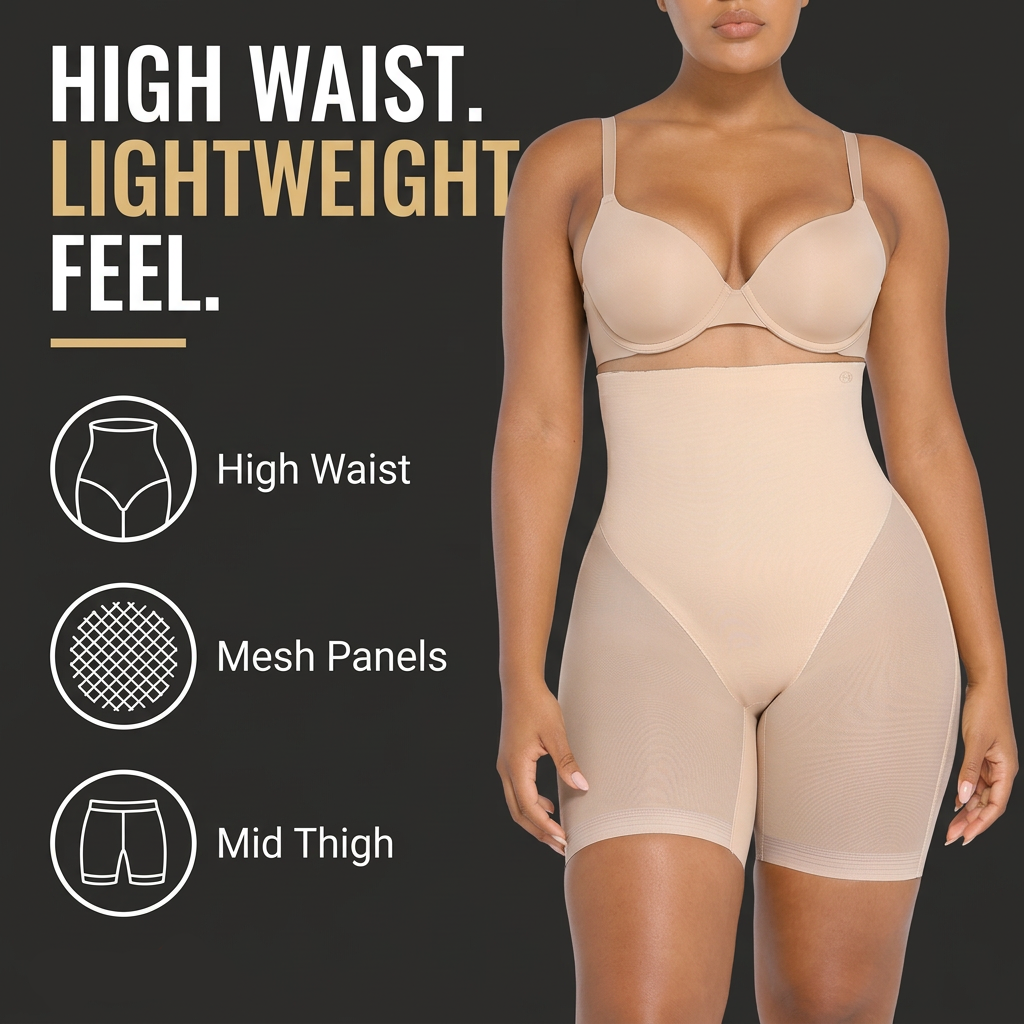 lunalayering™ High-Waisted Mid Thigh Short