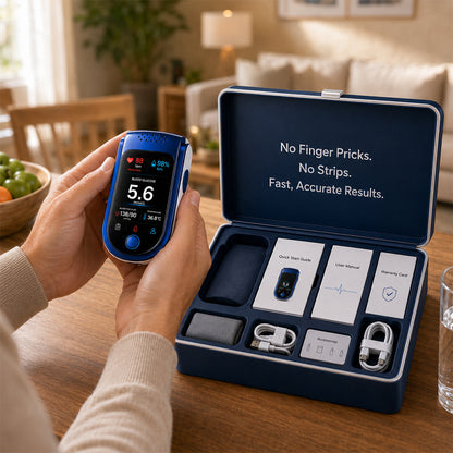 🩺 Non-Invasive Daily Health Tracker | 💧 Needle-Free Wellness Trend Monitoring Device