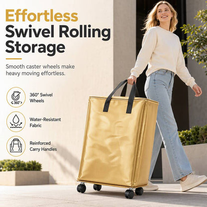 ⏰Large Capacity Waterproof Foldable Moving Bag