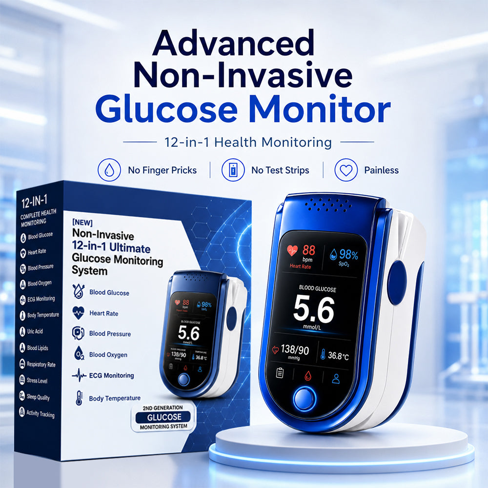 🩺 Non-Invasive Daily Health Tracker | 💧 Needle-Free Wellness Trend Monitoring Device