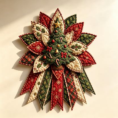 🎉 Holiday Celebration 50% OFF 🎄 – Festive Quilted Christmas Door Hanging DIY Sewing Kit