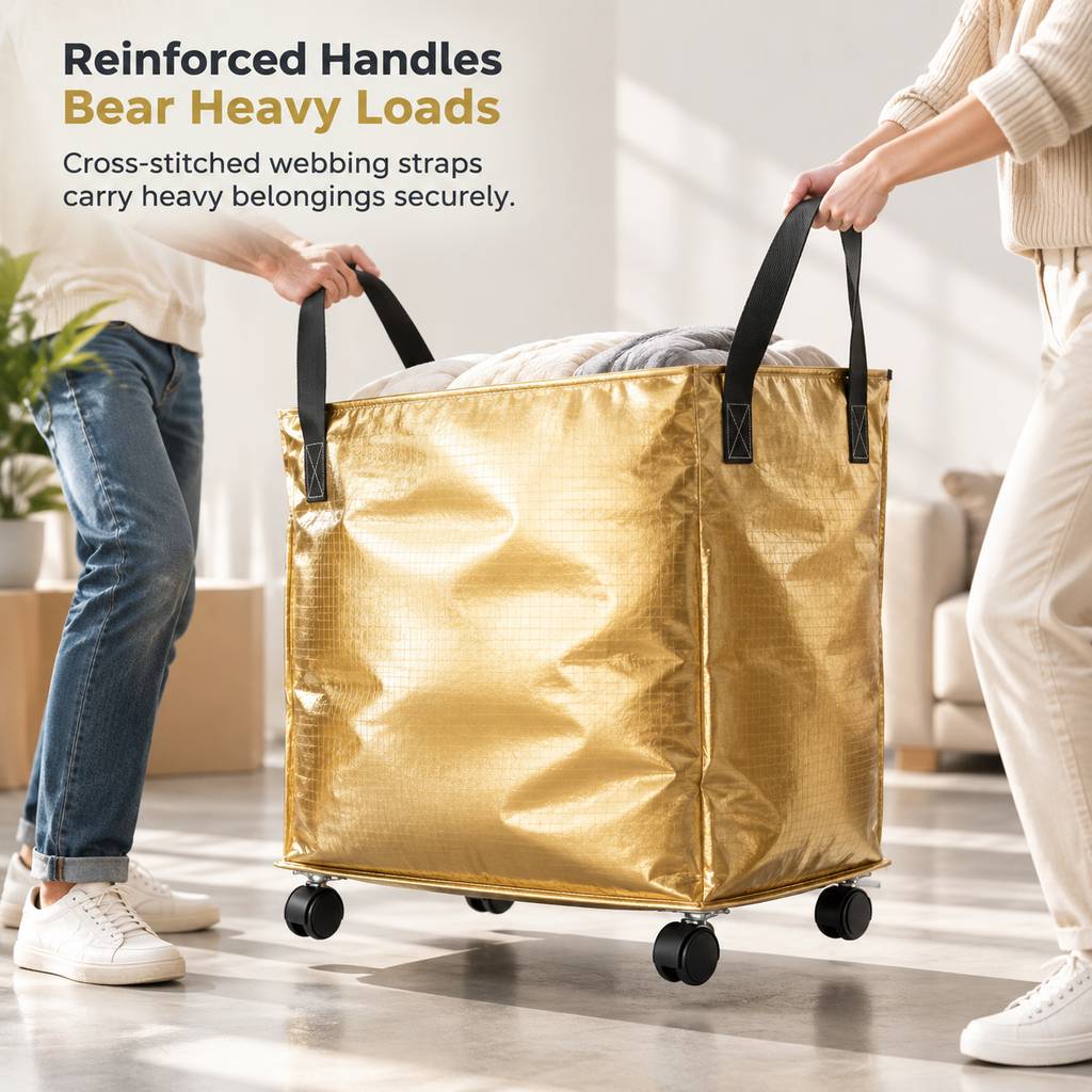 ⏰Large Capacity Waterproof Foldable Moving Bag