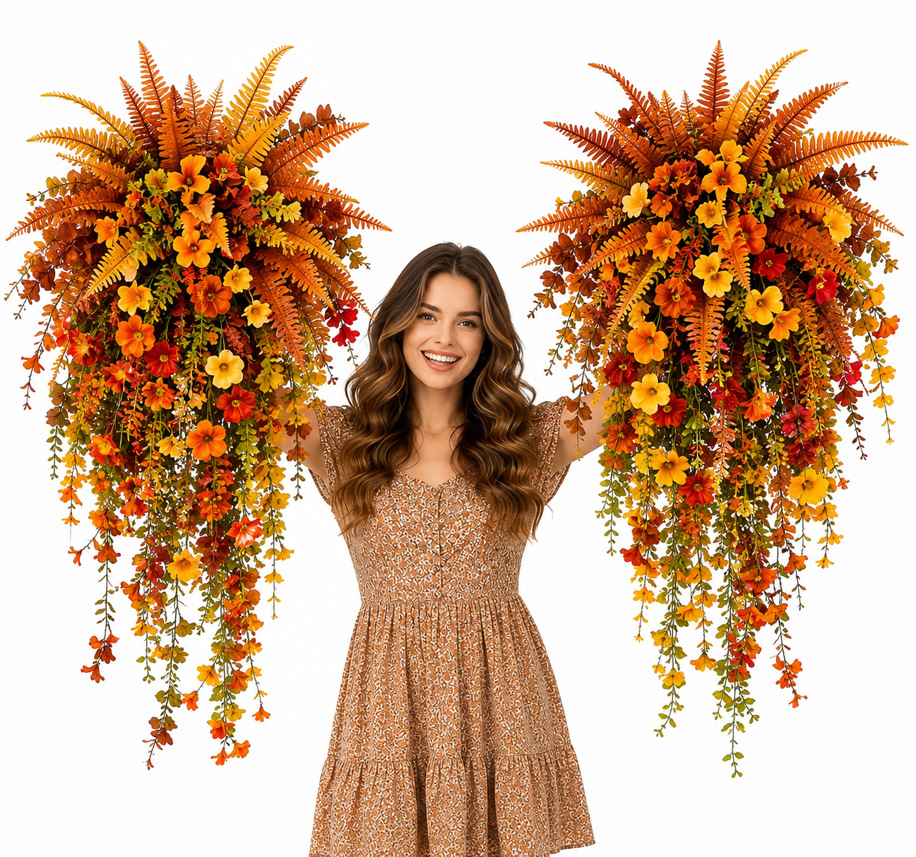 🔥On Sale Only Today 🍂 Artificial Fern for Autumn Outdoor Decor– Autumn Porch & Door Decoration
