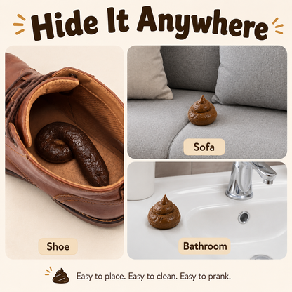 🔥7PCS Realistic Fake Poop Prank Set - Hilarious Gag Gift for Parties & Office