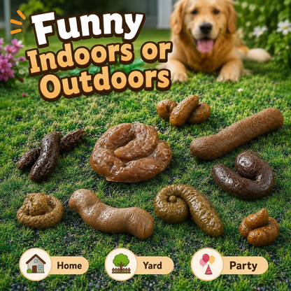 🔥7PCS Realistic Fake Poop Prank Set - Hilarious Gag Gift for Parties & Office