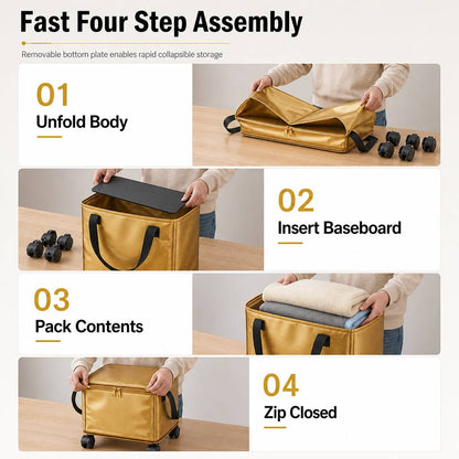 ⏰Large Capacity Waterproof Foldable Moving Bag