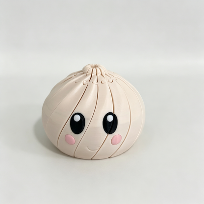 💯🌀 3D Printed Telescopic Fidget Dumpling - Cute Kawaii Collapsible Spiral Desk Toy & Stress Reliever