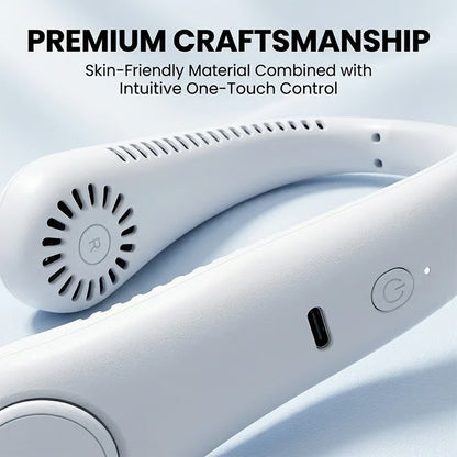 🔥LAST DAY 50% OFF -360° Bladeless Wearable Neck Fan Portable Quiet Air Cooler