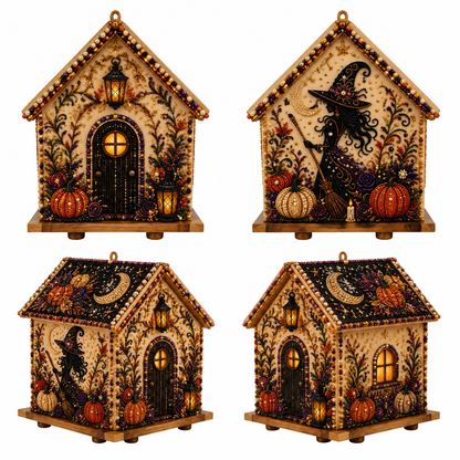 🎃🧙Plymagic DIY Pearl Art - Moonlight Enchanted Cottage Collection