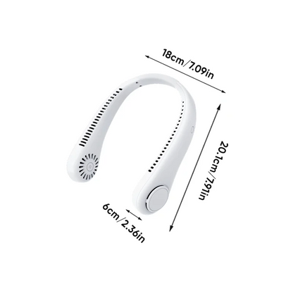 🔥LAST DAY 50% OFF -360° Bladeless Wearable Neck Fan Portable Quiet Air Cooler