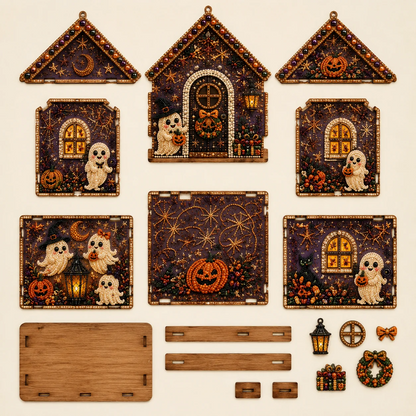 🎃🧙Plymagic DIY Pearl Art - Moonlight Enchanted Cottage Collection