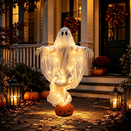 👻Swirling Ghost Pumpkin Yard Lamp🎃