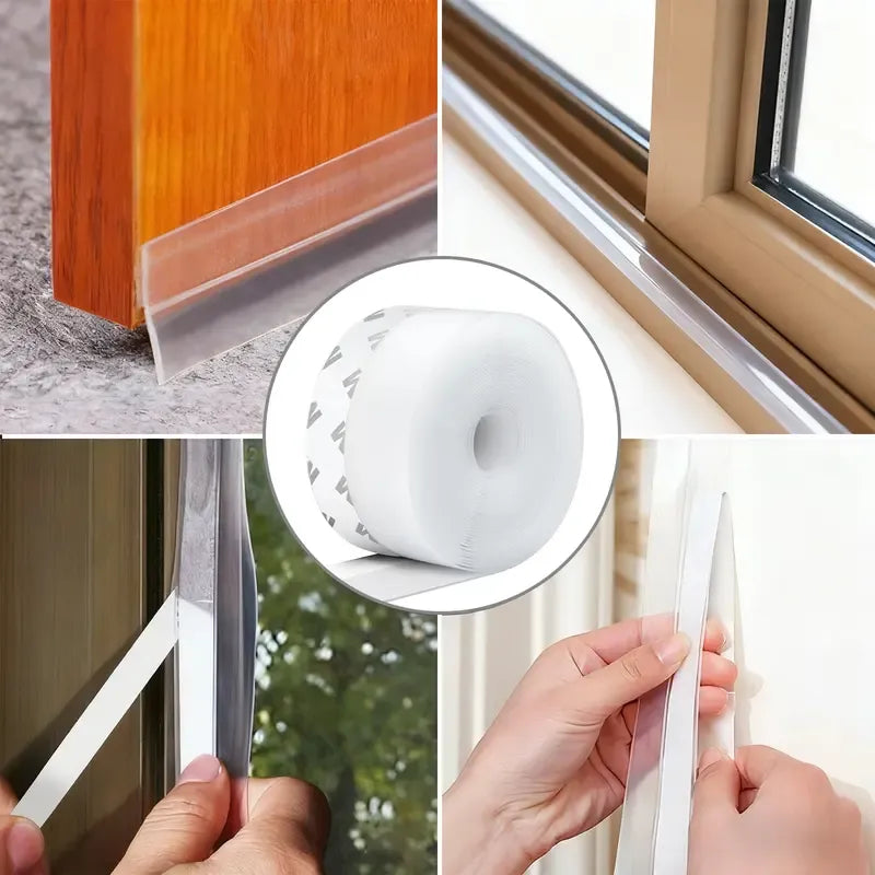 🔥16.4Ft Door Weather Stripping｜Adhesive Seal Strip