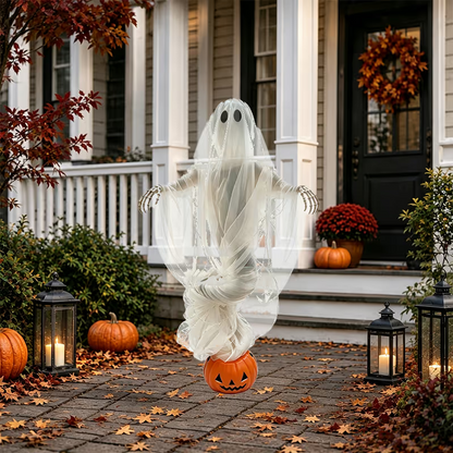 👻Swirling Ghost Pumpkin Yard Lamp🎃