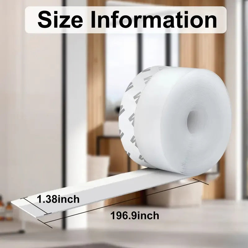 🔥16.4Ft Door Weather Stripping｜Adhesive Seal Strip