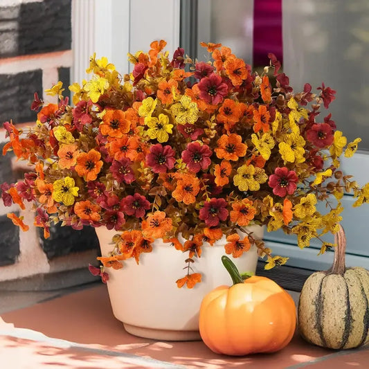 🔥Last Day 50% OFF - 🍁UV-Resistant Artificial Daisy Flowers for Fall Decor Halloween