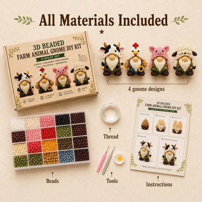 🔥3D Beaded Gnome DIY Kit Collection✨🎁