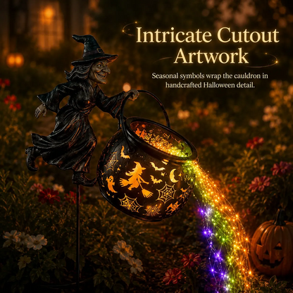 🔥 49% OFF Halloween Early Bird Sale 🎃 Halloween Witch Cauldron Garden Light