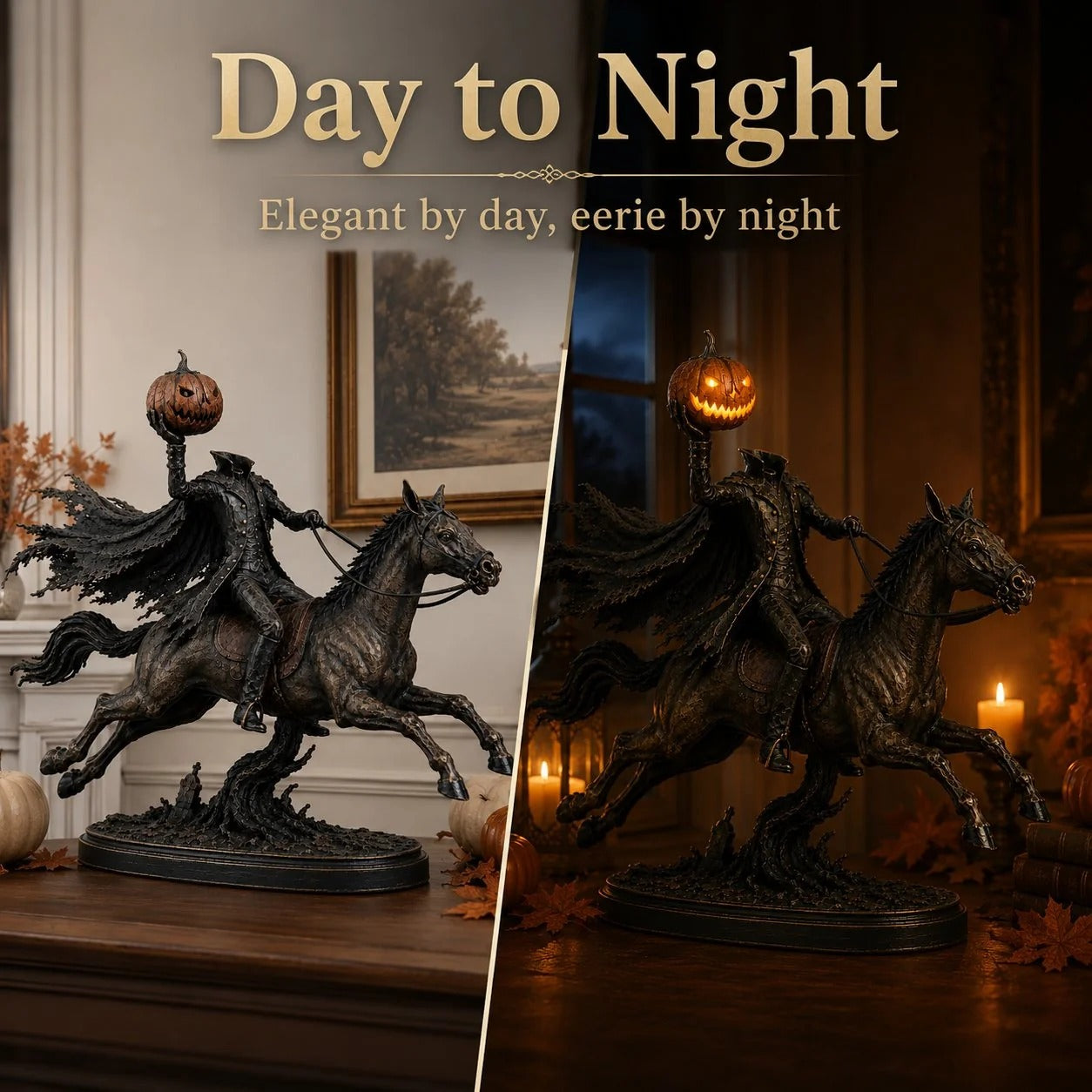 🗡️🏇Midnight Chase Headless Horseman Figurine