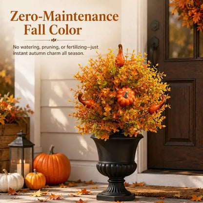 💥Limited Stock 49% OFF-🍂Artificial Fall Pumpkin Tree Stakes– 🧡Full, Lush & Fade-Resistant