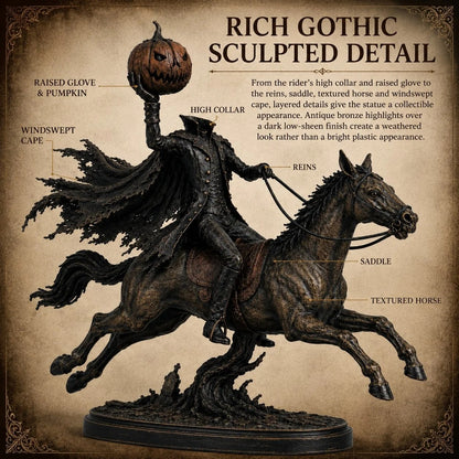 🗡️🏇Midnight Chase Headless Horseman Figurine