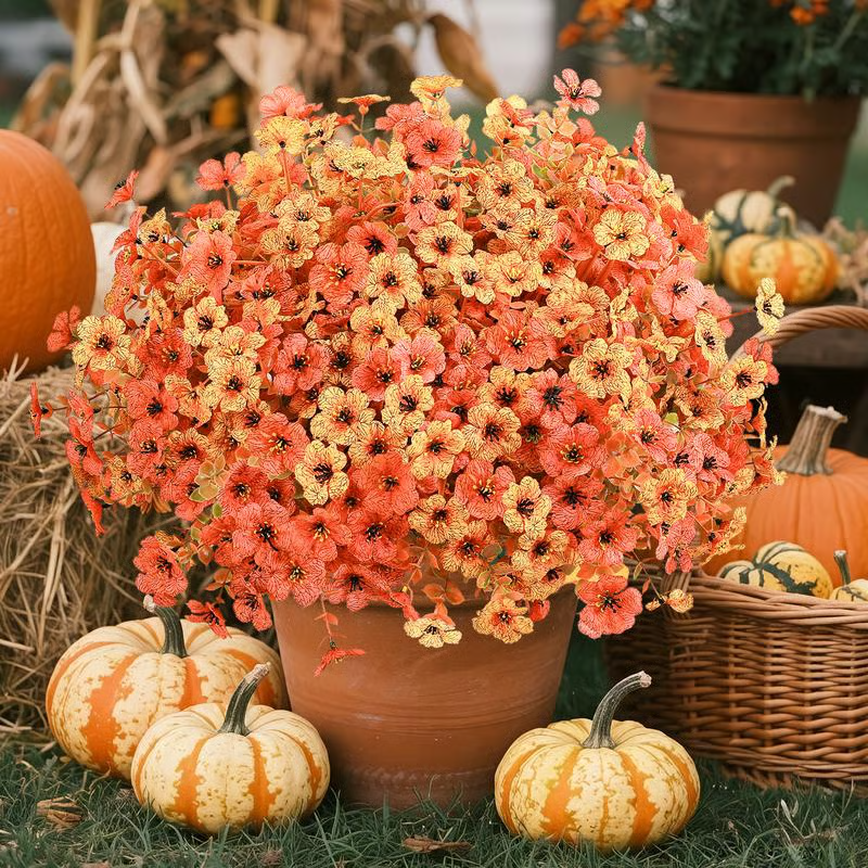 🔥Last Day 50% OFF - 🍁UV-Resistant Artificial Daisy Flowers for Fall Decor Halloween